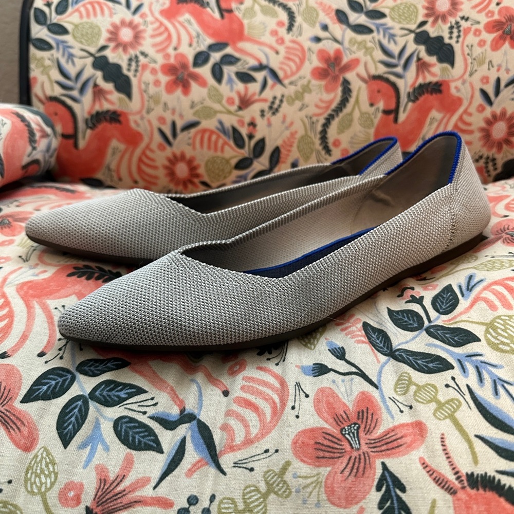 Rothy's Gray Points Flats